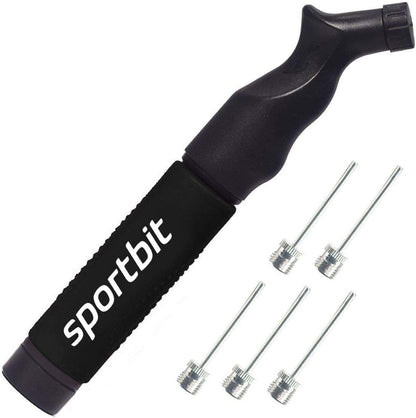 SPORTBIT Ball Pump Black with 5 needles - Push & Pull Inflating System